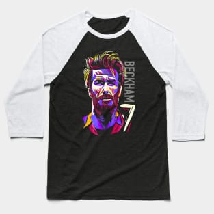 David Beckham popart cartoon Baseball T-Shirt